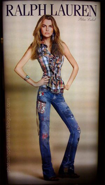 Illustration for article titled Ralph Lauren Fires Photoshopped Model For Being "Too Fat"